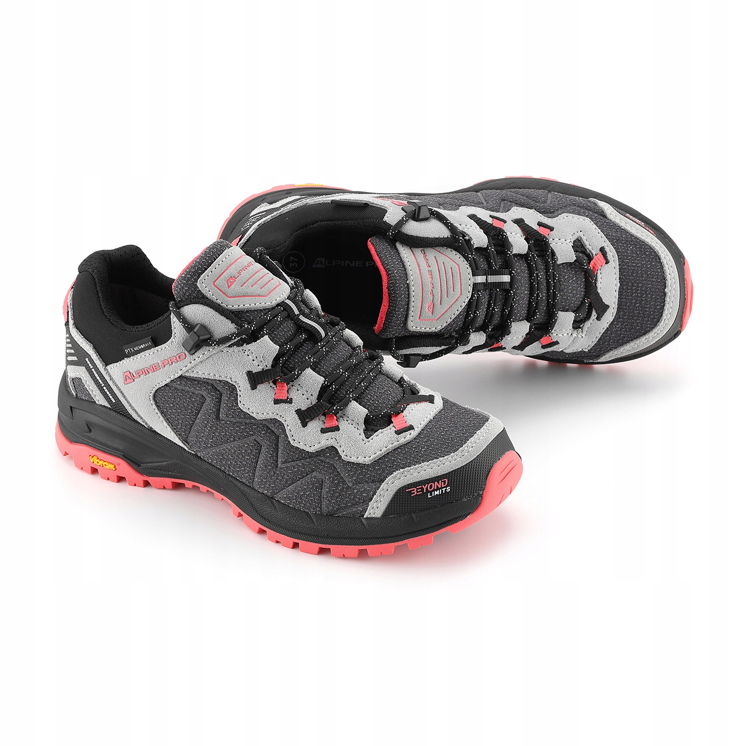 Niskie buty trekkingowe Alpine Pro Ibane 3 Vibram k.szary r.38
