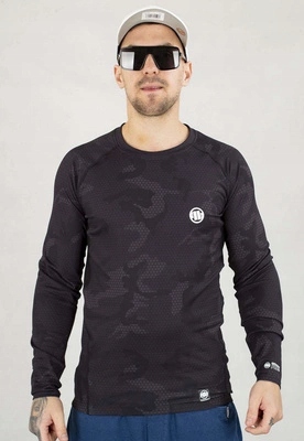 Longsleeve Pit Bull Sportowy Rashguard Net Camo II czarny moro