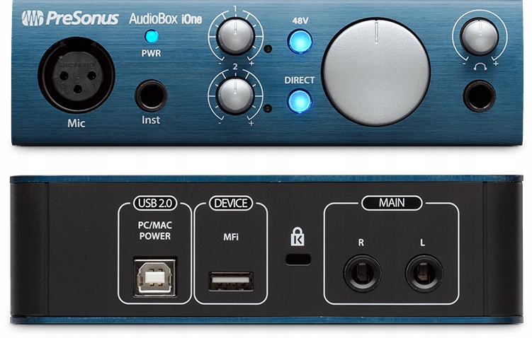 Interfejs audio PreSonus AudioBox iOne Stan opakowania oryginalne