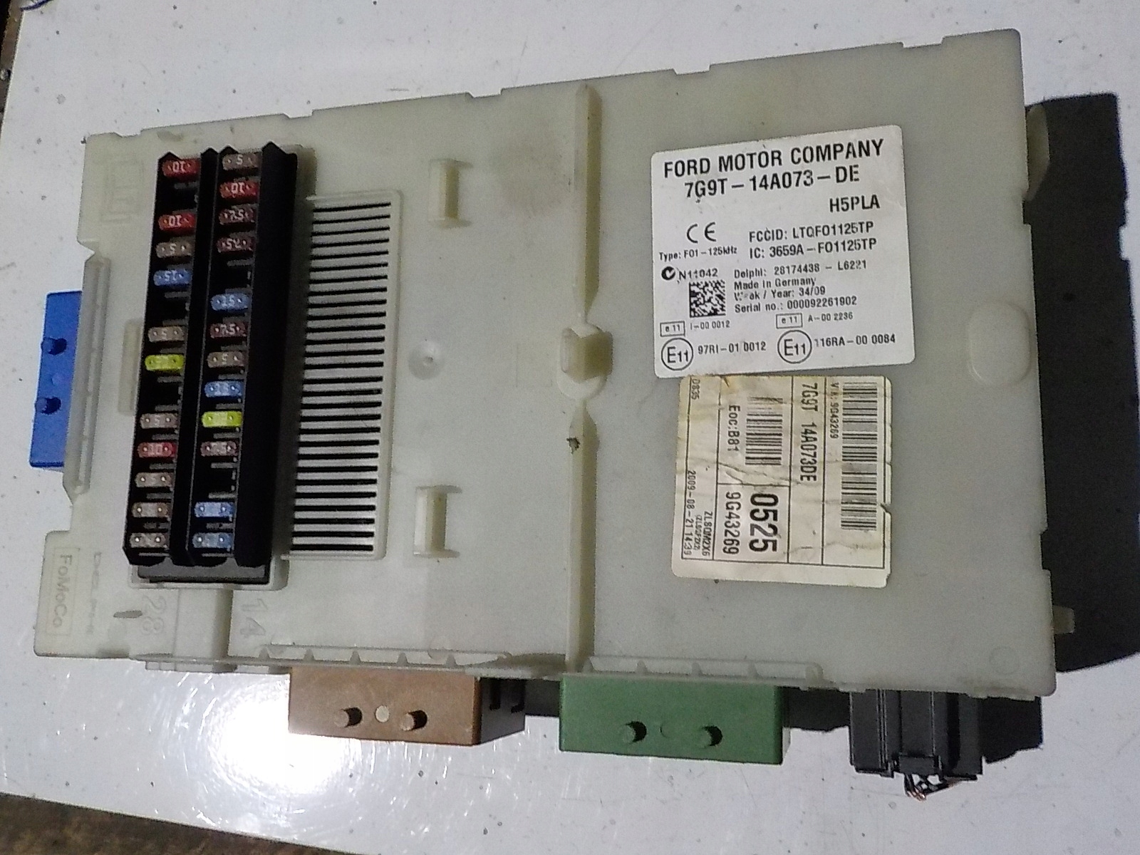 FORD MONDEO IV module compartment BSI 7G9T-14A073-DE FOR