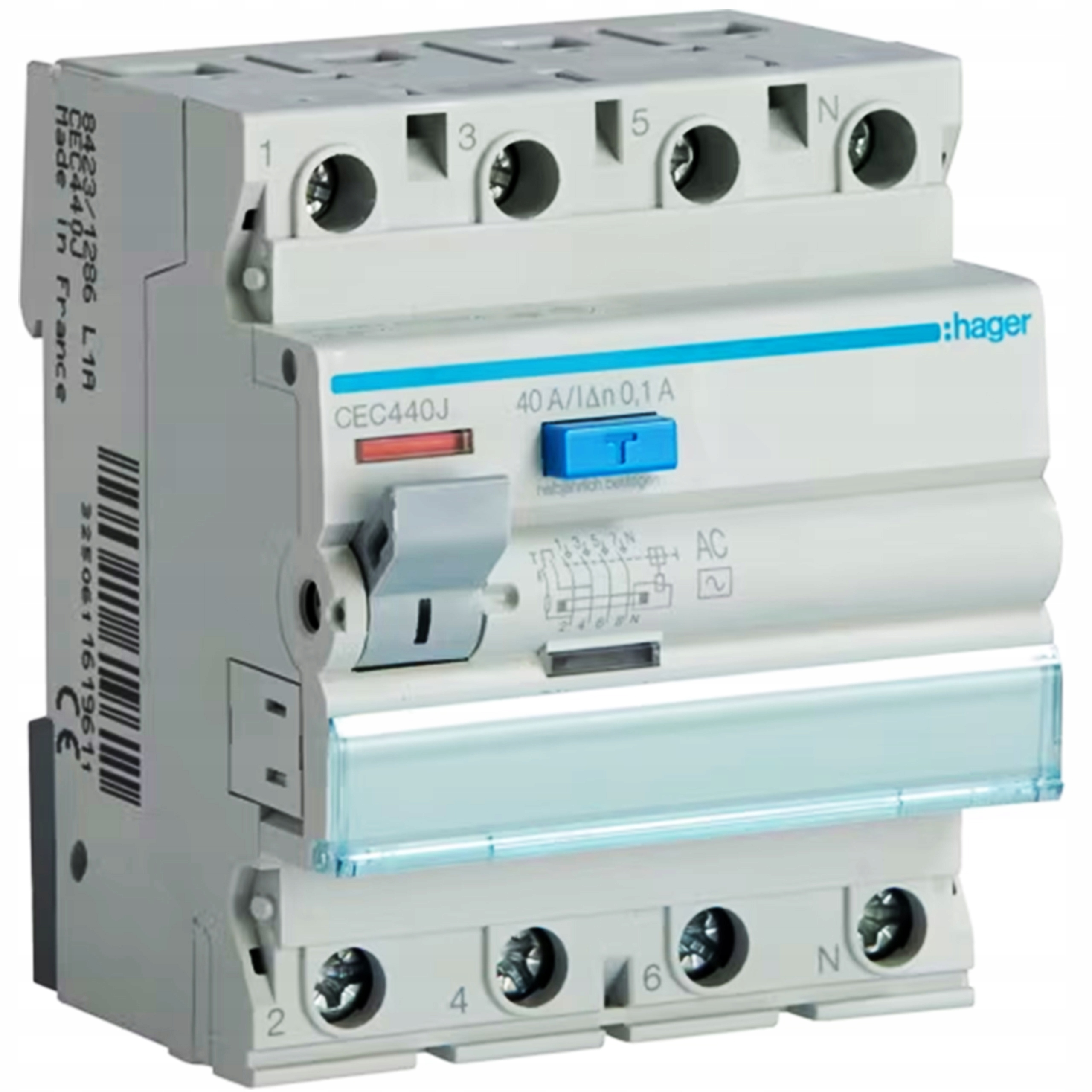 Rccb Prúdový istič 3P+N 40A 100mA 6kA Ac CEC440J Hager