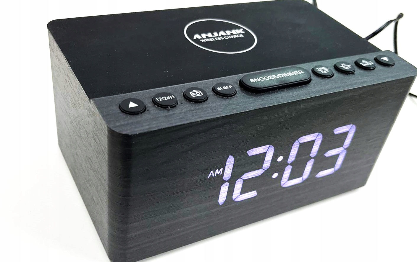 RADIO Z FUNKCĄ ŁADOWANIA FM ANJANK AC190-DE-BLACK P9C88 Marka inna