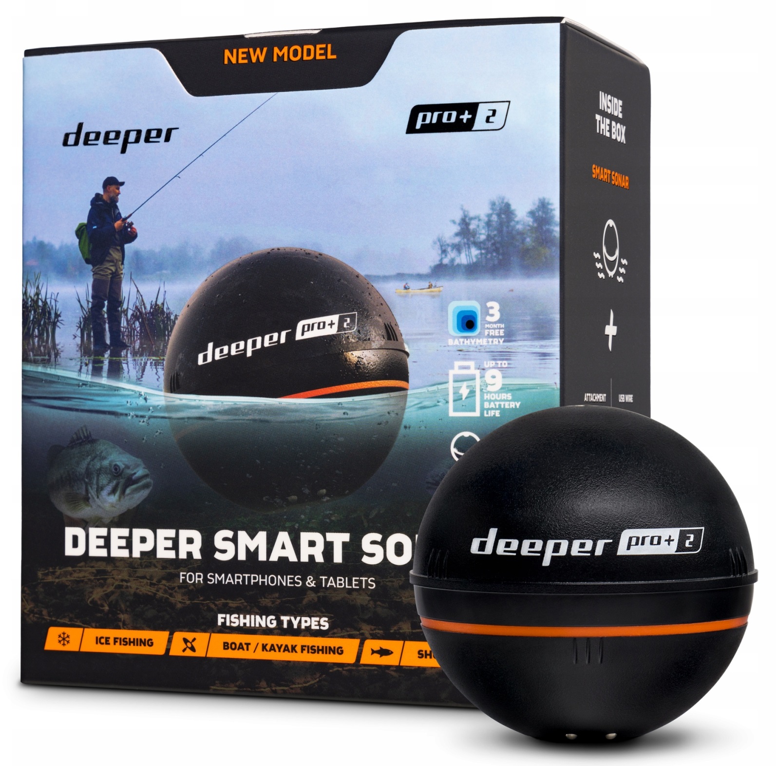 Echosonda Deeper Smart Sonar Pro+ 2