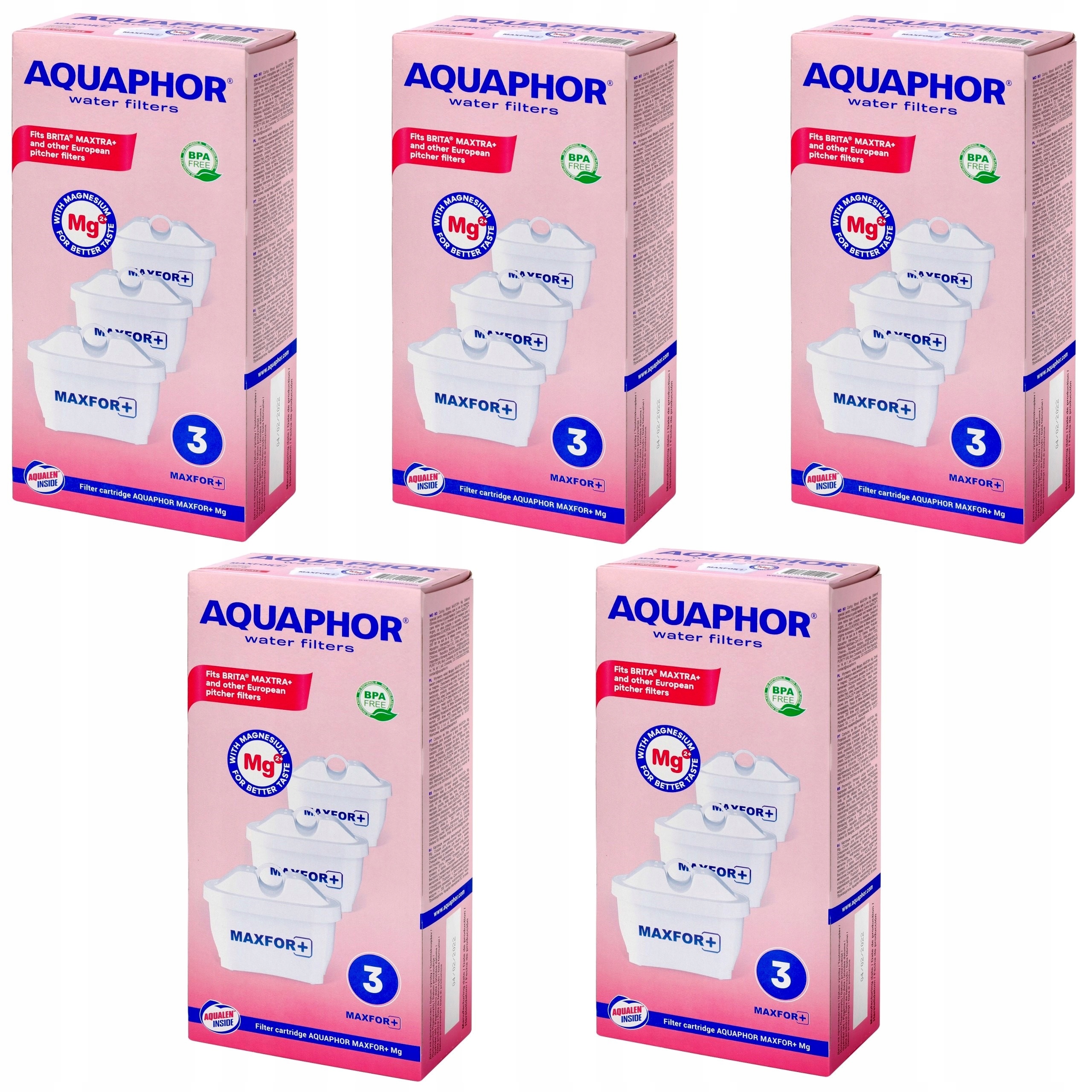 Aquaphor Filtrační Vložka Maxfor Plus Mg 15 kusů