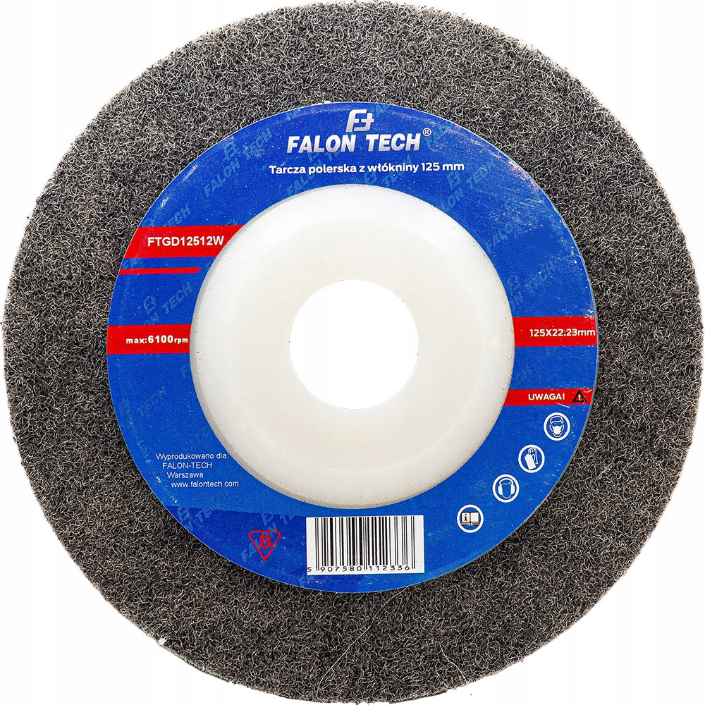 Włóknina Tarcza Polerska 125x22.23x12 mm Nylonowa