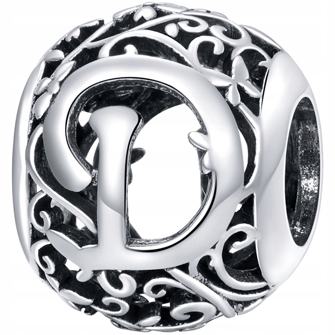 

Charms literka D do Pandora srebro 925 koralik