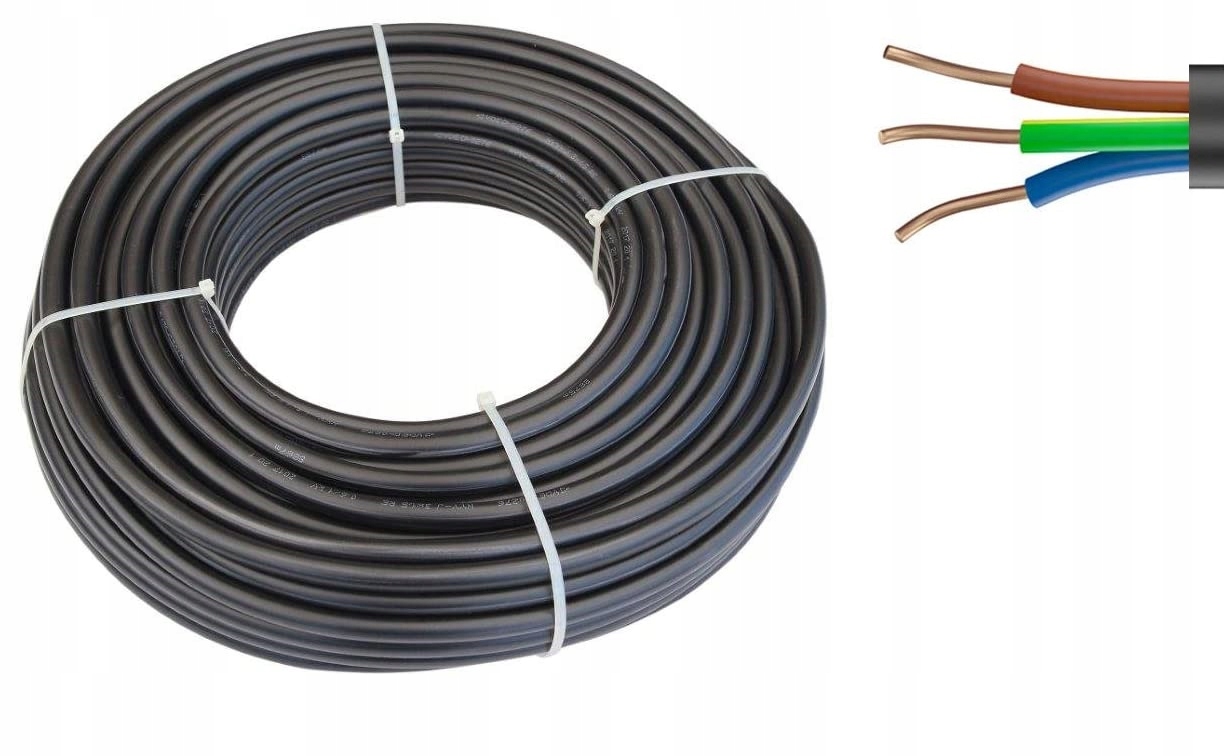 Kabel Zemní Proudový Yky 3 X 2,5 50 M