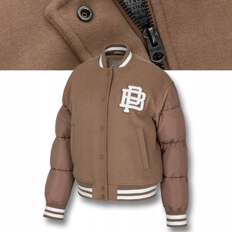 Dámská Zimní Bunda Pitbull Buena Volnější Střih College Bomber