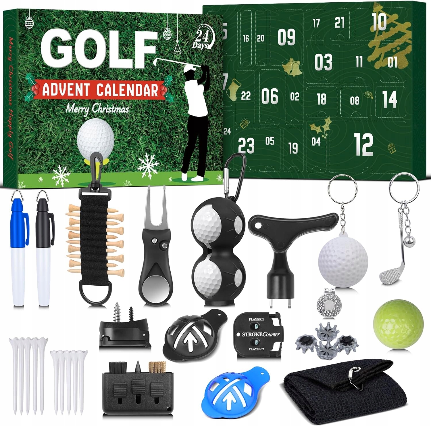 Profesionální adventní kalendář pro hráče Golfisty 24 Překvapení