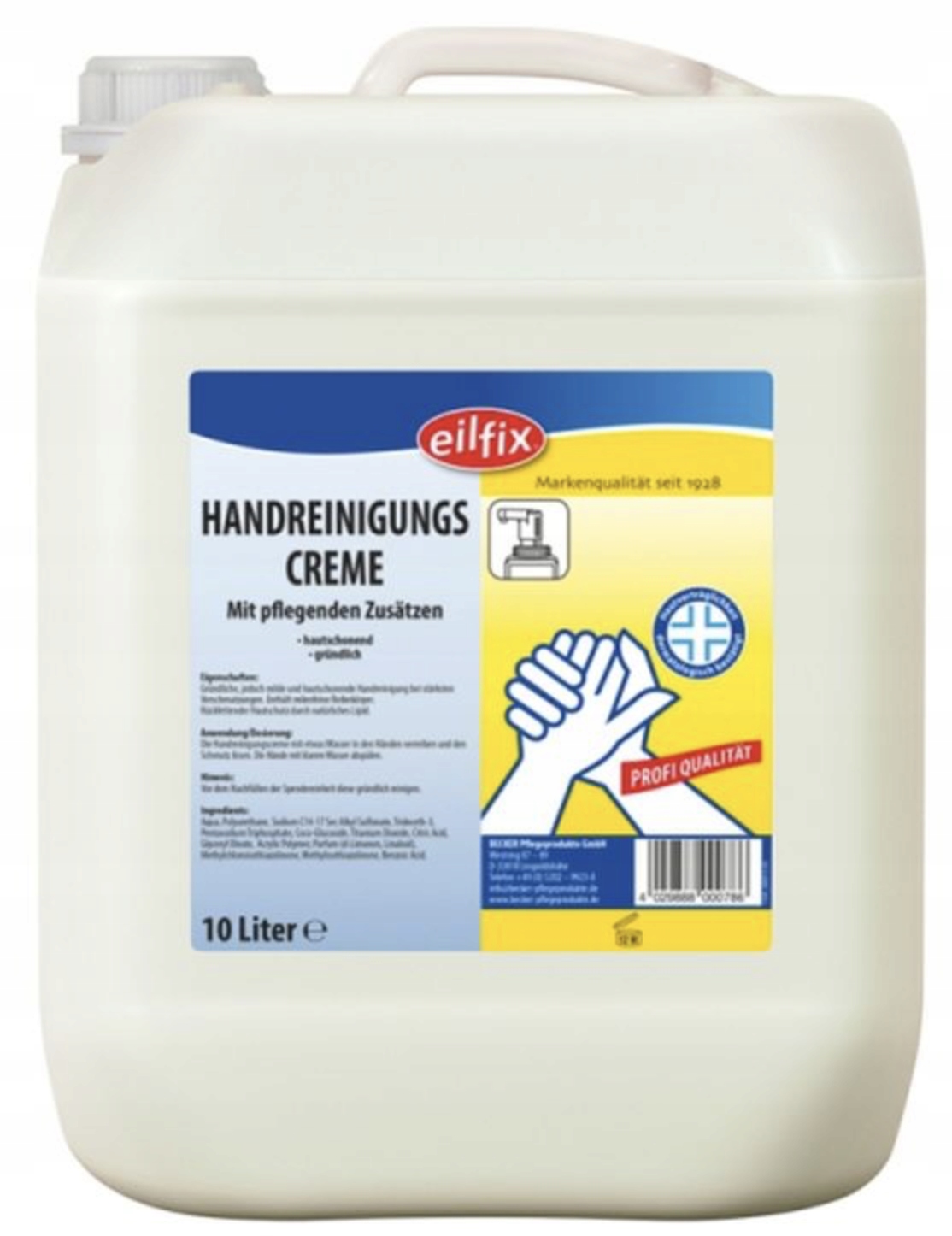 

Eilfix Pasta Bhp Krem do bardzo brudnych rąk 10l