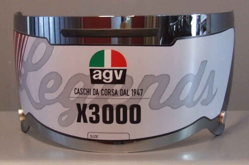 Sklo na prilbu Agv X3000 Strieborné zrkadlo