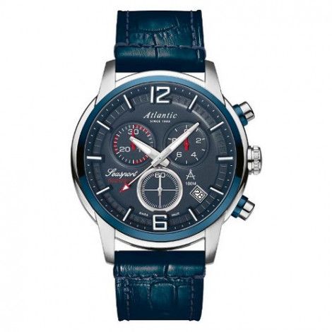 Atlantic Seasport Chronograph 87461.47.55 46 mm 10ATM Safír!