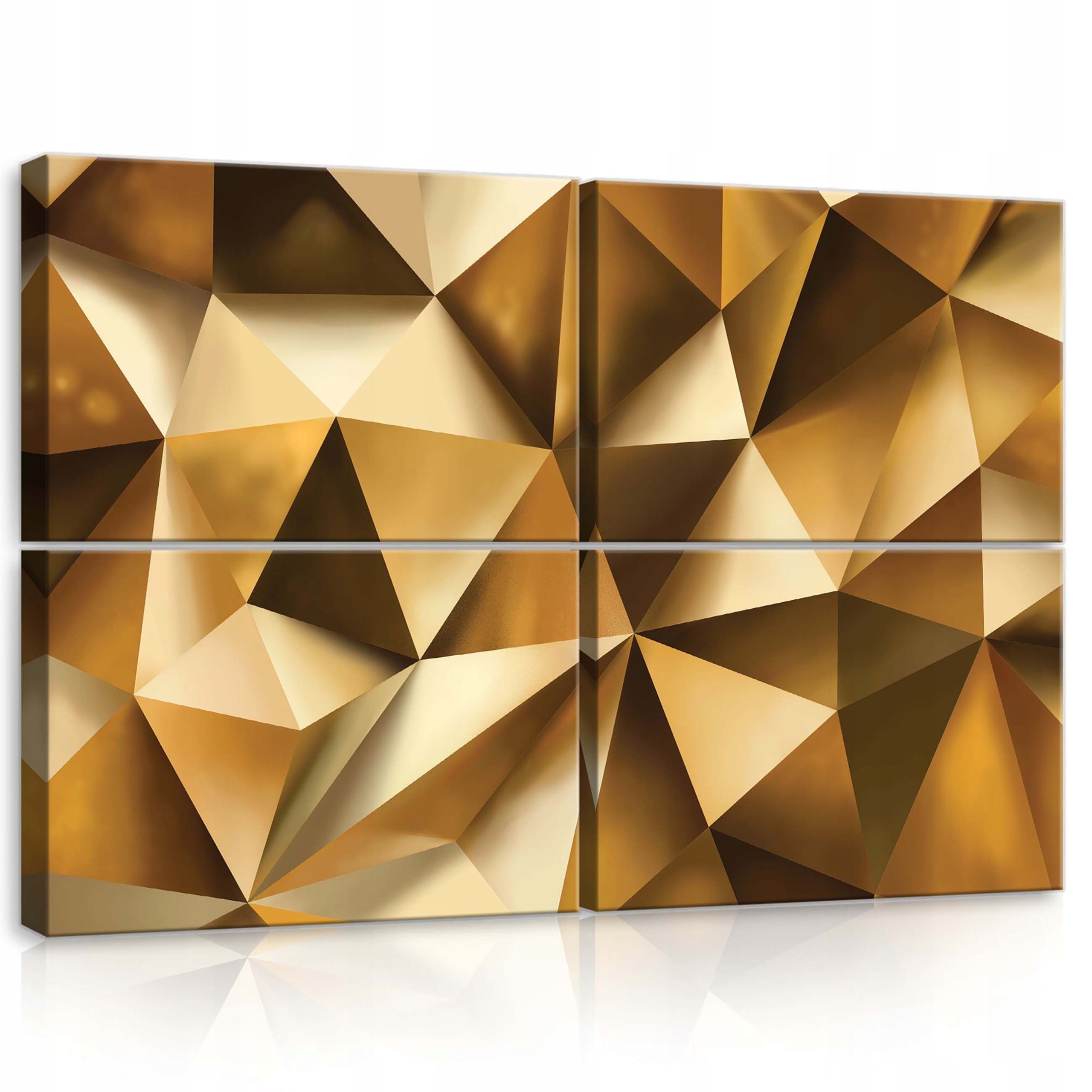 Obraz 120x80 Zlatá textúra geometria 3D lesk abstrakcia luxus