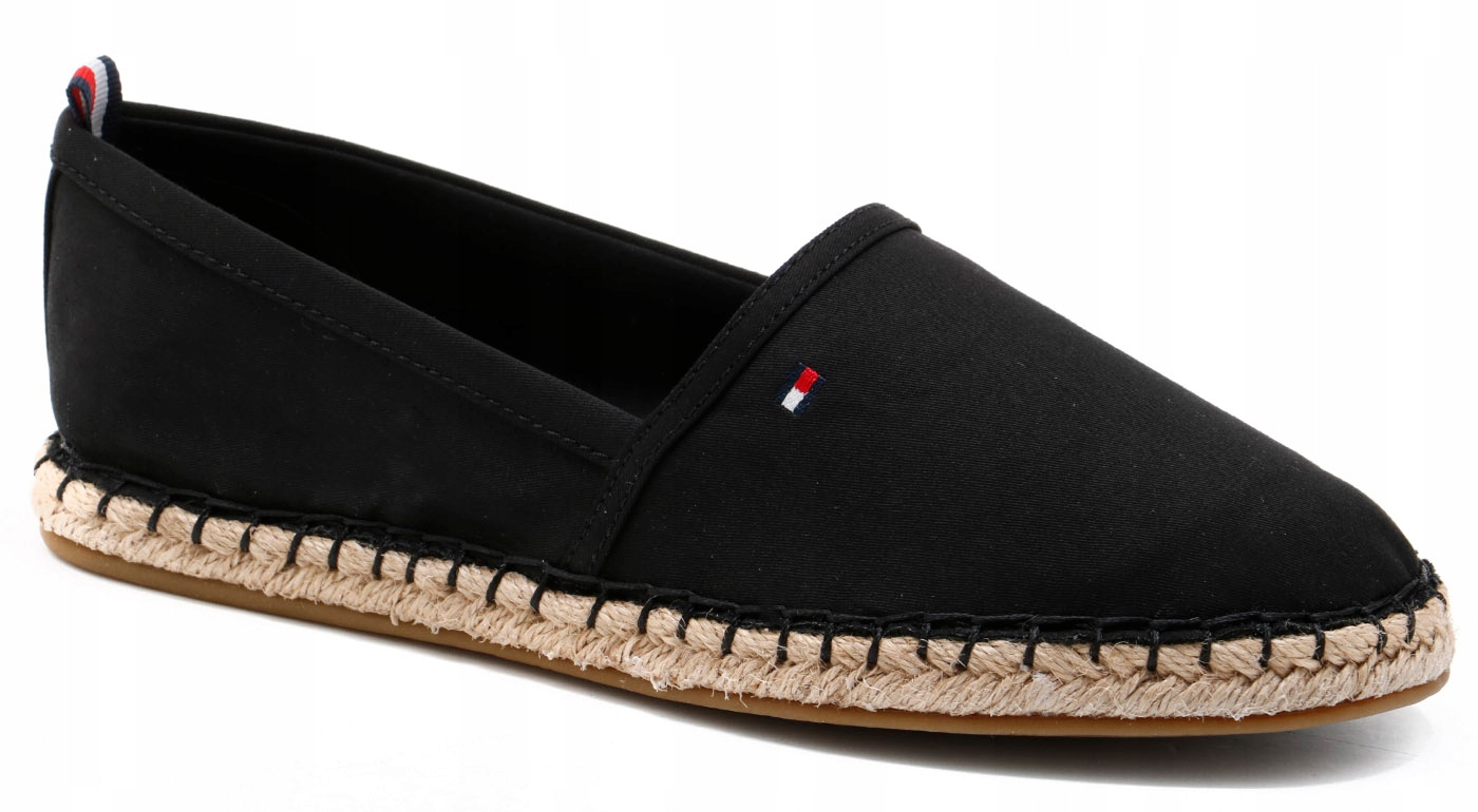 TOMMY HILFIGER BASIC TOMMY FLAT cza r40 Oryginalne opakowanie producenta pudełko