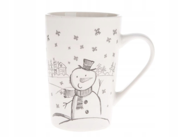 

Kubek do herbaty bałwan święta 435 ml porcelanowy