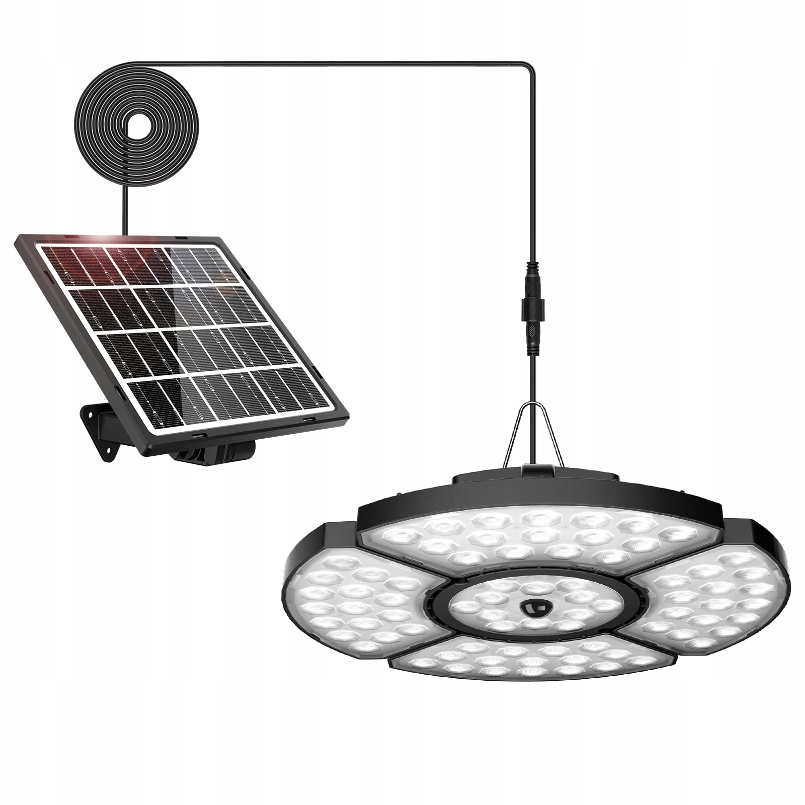 Venkovní závěsná zahradní lampa s 76 Led diodami