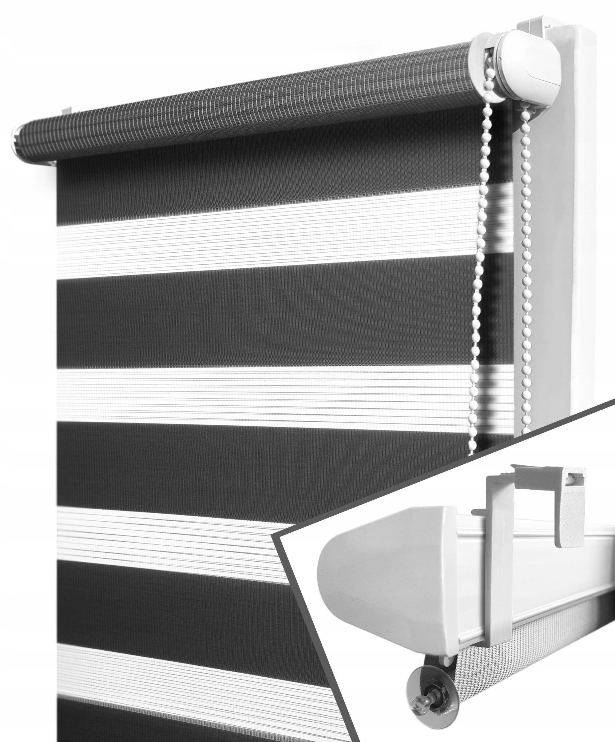 

Roleta dzień noc Z Napinaczem na wymiar 53x150 cm