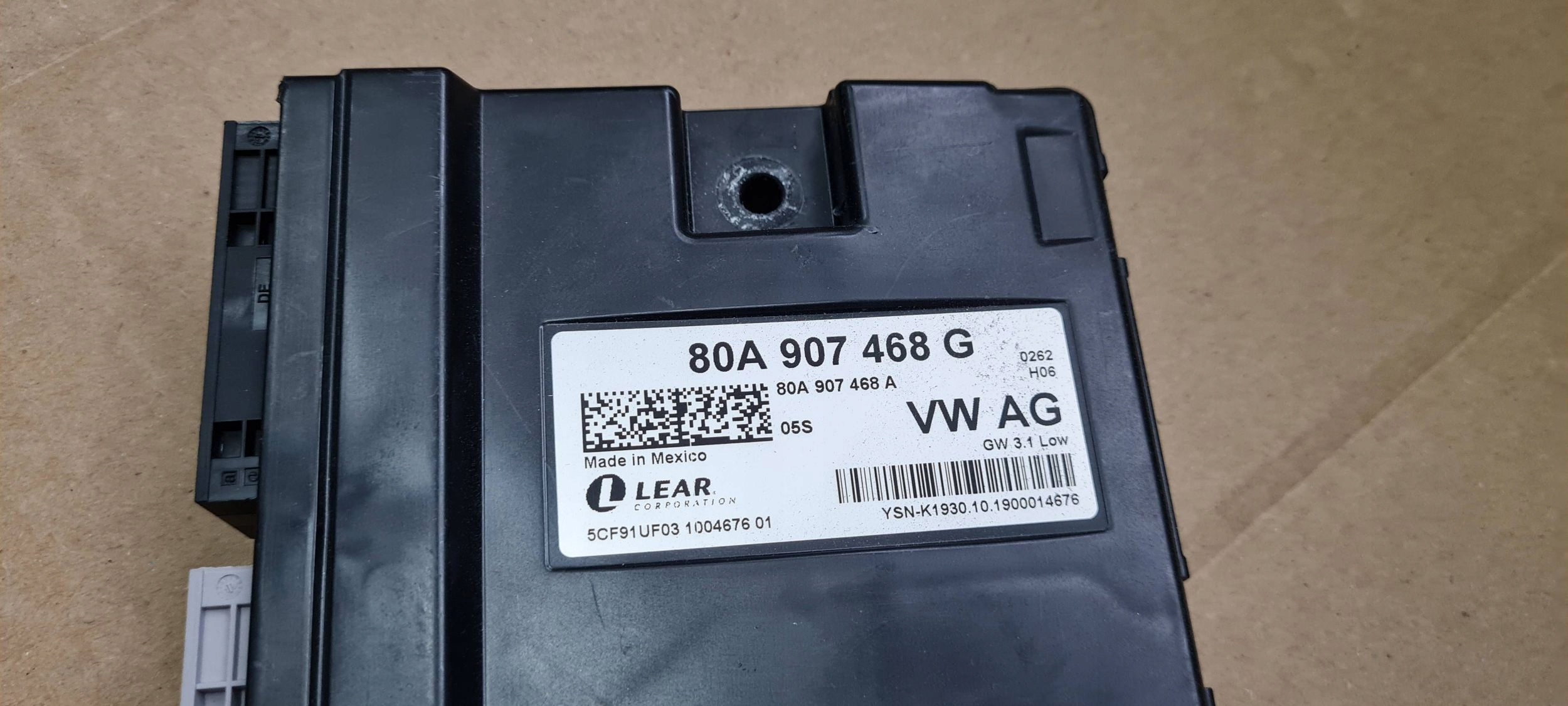 Q5 80A SQ5 module control unit INTERFACE DIAGNOSTYCZNY BUS 80A907468G