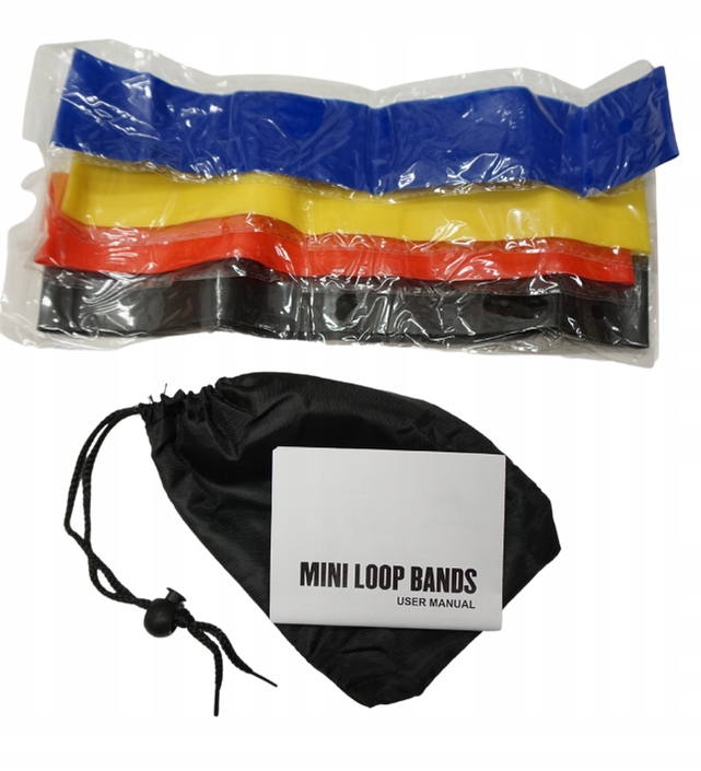 

Zestaw 4 Gum Do Ćwiczeń Mini Band Taśmy Fitness