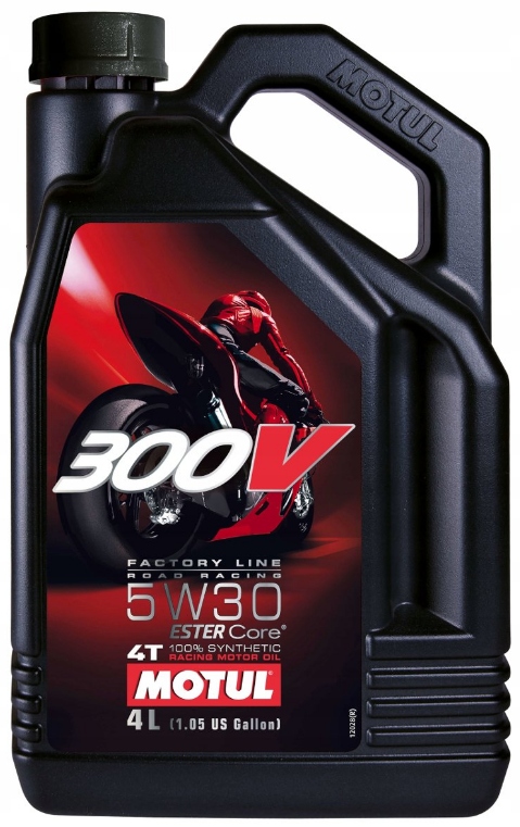 MOTUL 300V FACTORY LINE ROAD RACING 5W30 4L 104111