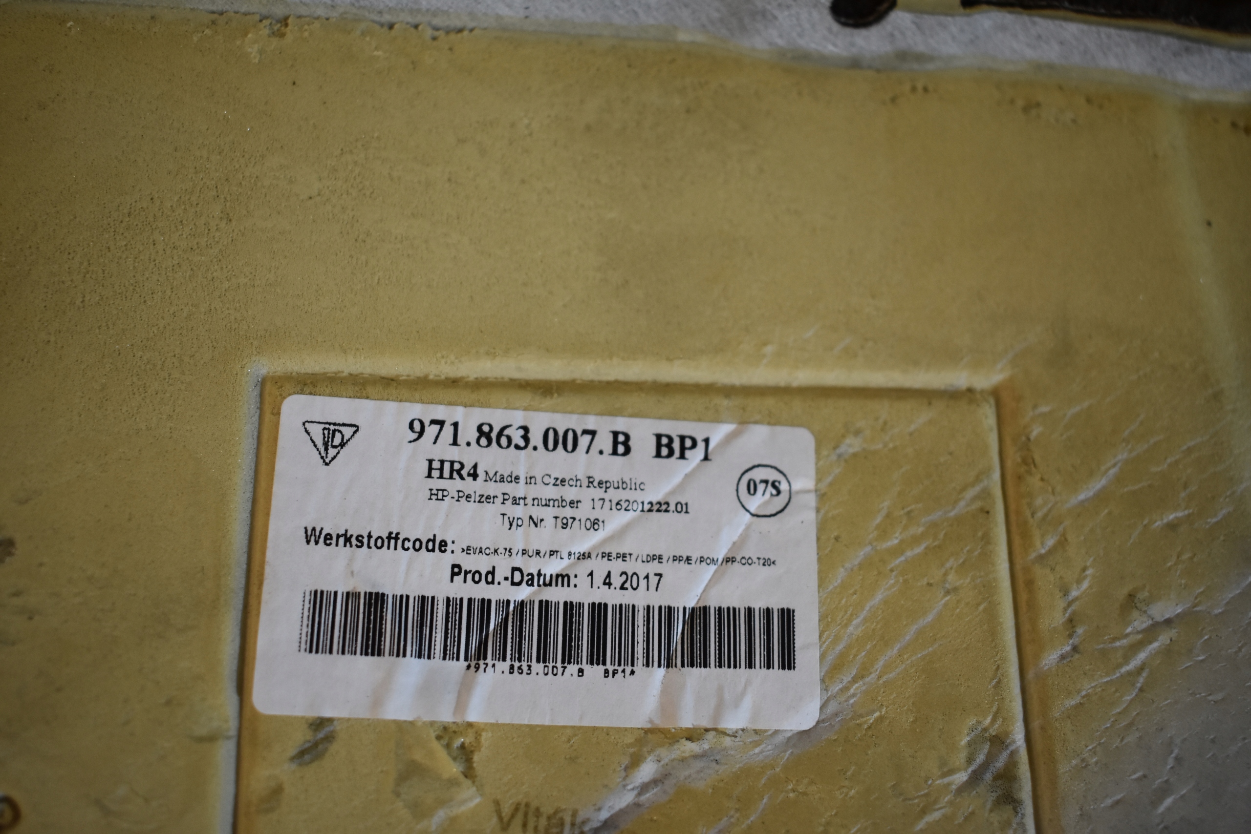 carpet rear BRAZOWY PORSCHE PANAMERA 971 1