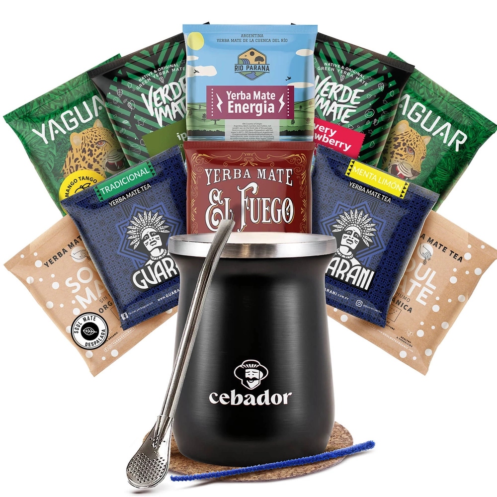 Levně Sada Na Start Yerba Mate Verde Mate TermoMate Pro a bombilla 10x50g 500g