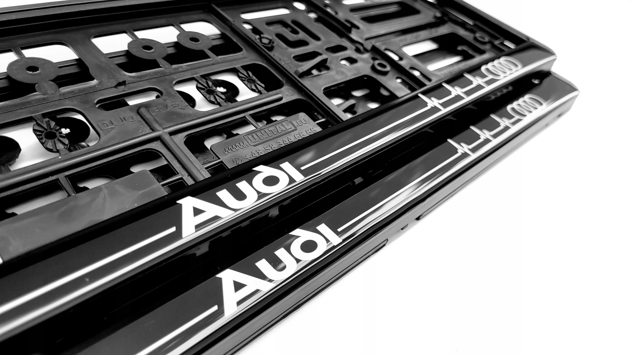 Ramki pod tablice rejestracyjne do Audi Puls Żelowe 2 Sztuki