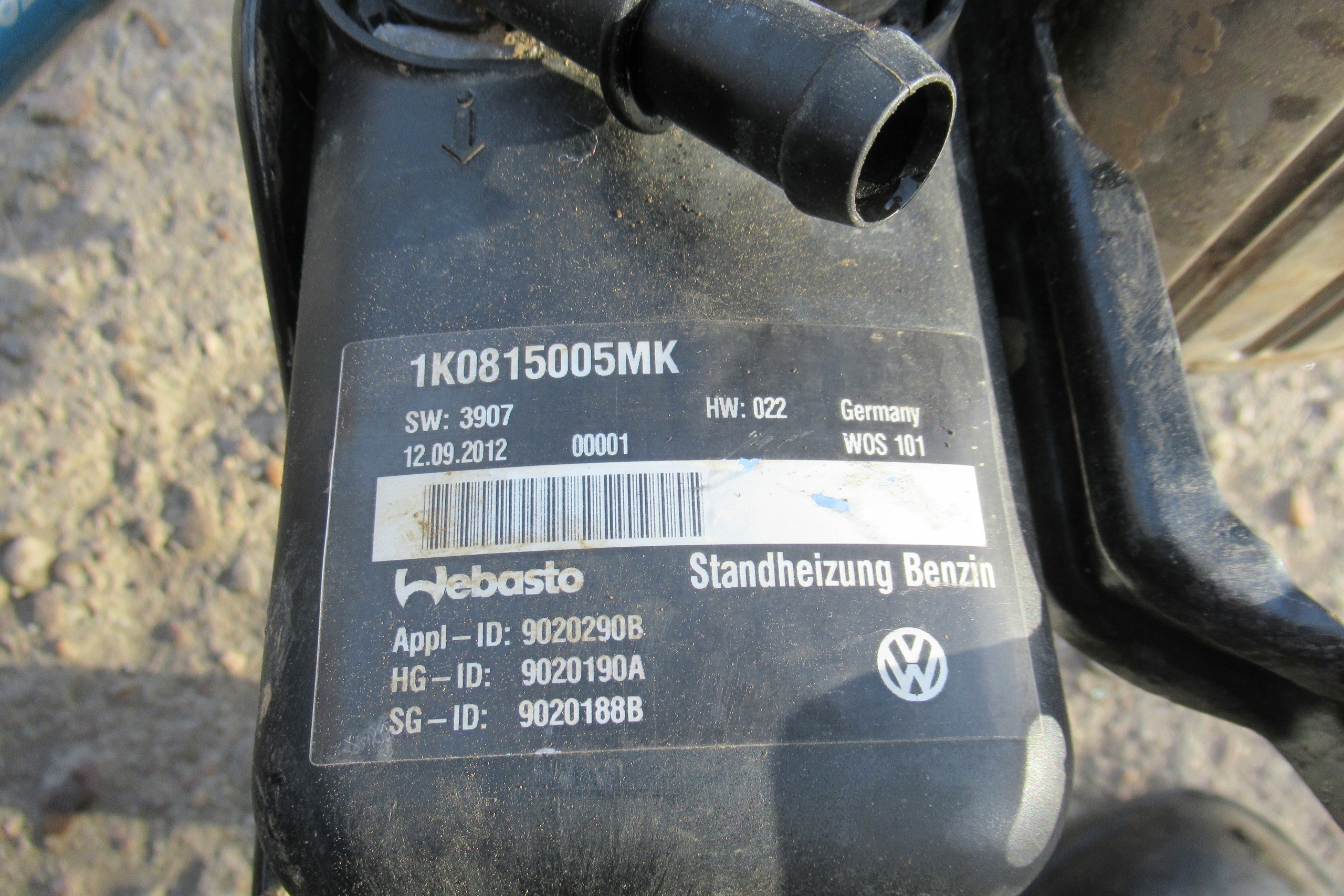 VW GOLF VI 1.4 TSI webasto WEBASTO