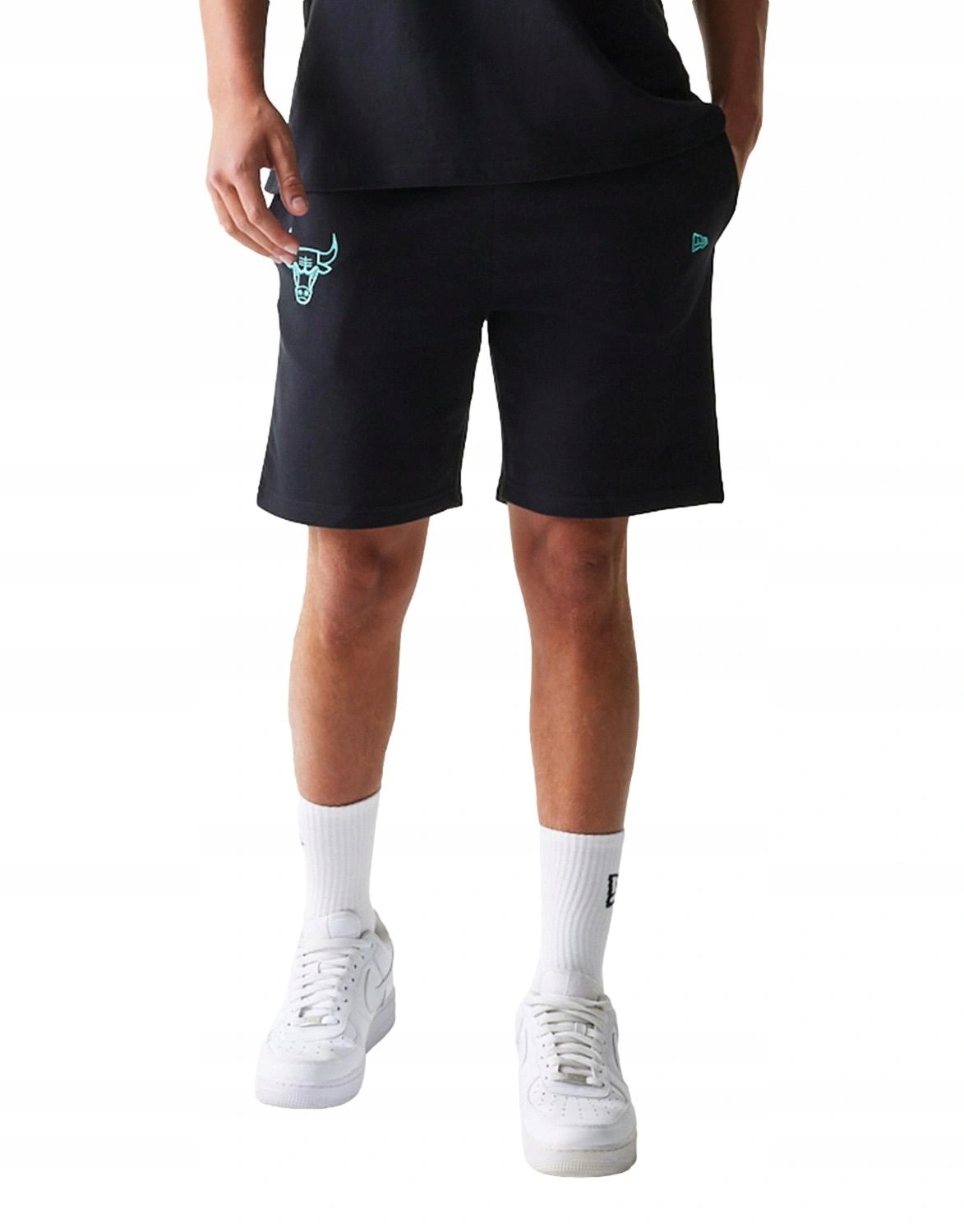 Kraťasy krátké New Era šortky Chicago Bulls nba bavlna černé