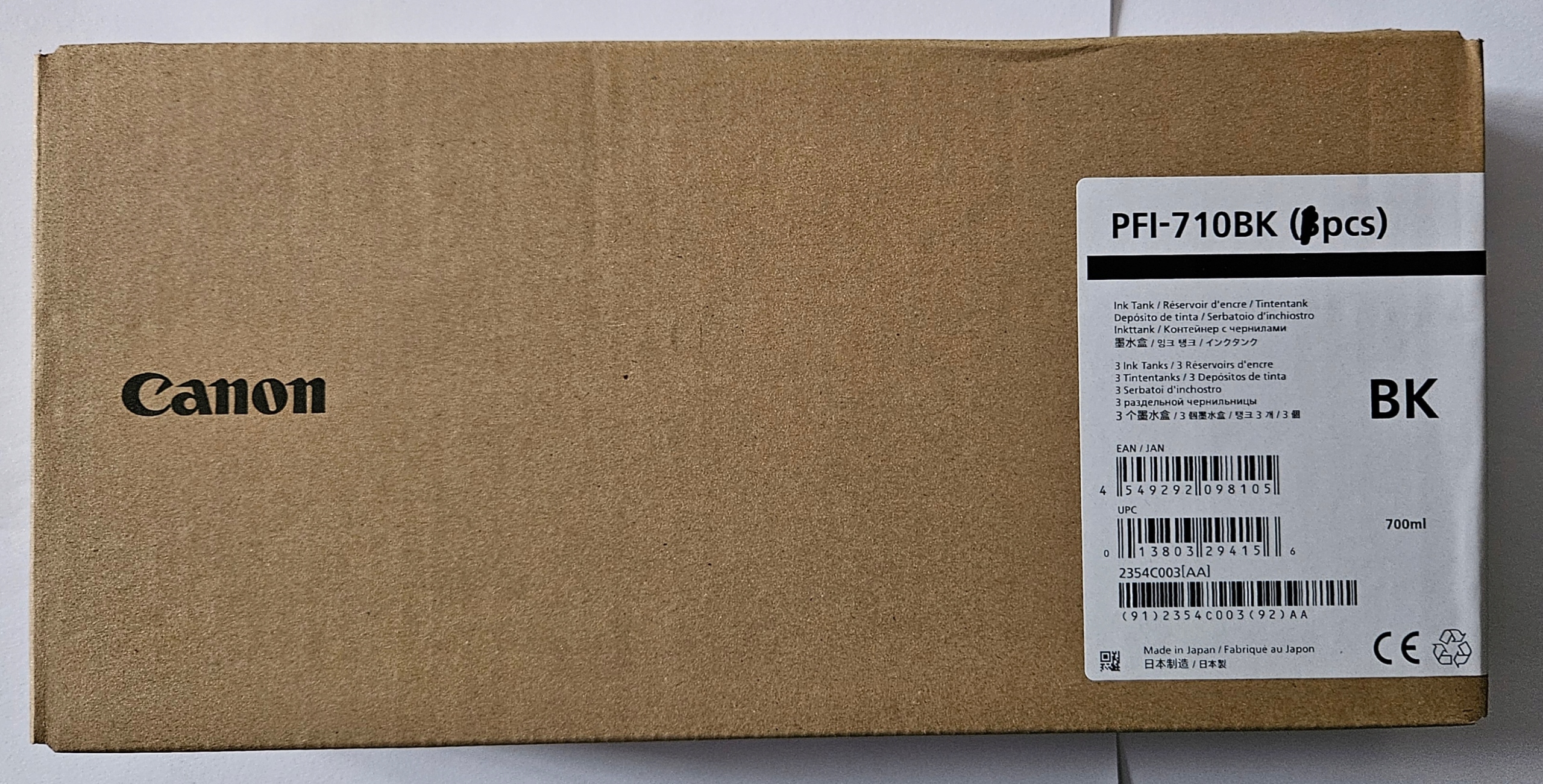 Tusz Canon Pfi-710BK (czarny) 700ml