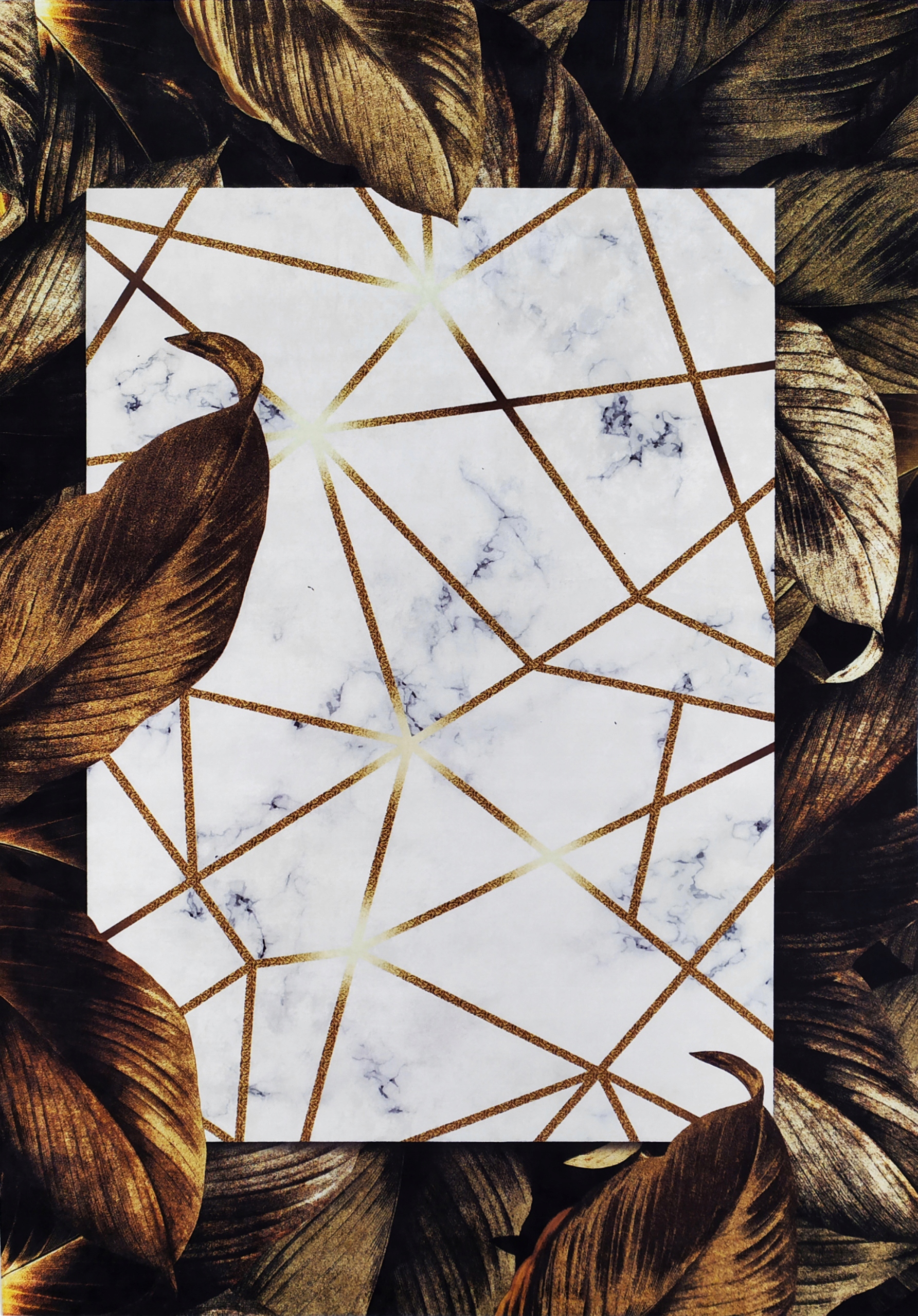 Koberec 120x180 Protiskluzové Listy Na Praní