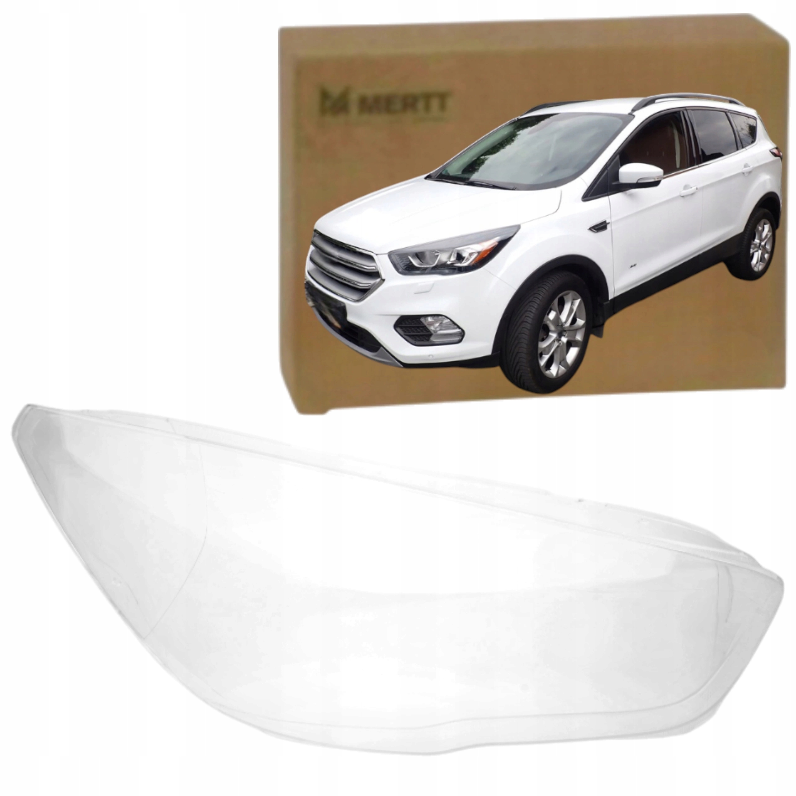 Ford Kuga II MK2 2016-2019 Klosz Pravé sklo předního světlometu
