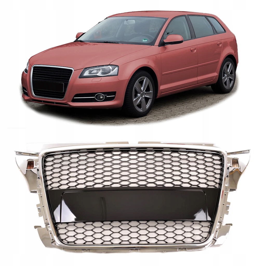 Grill do AUDI A3 (8P) Hatchback 2008 - 2012 styl RS