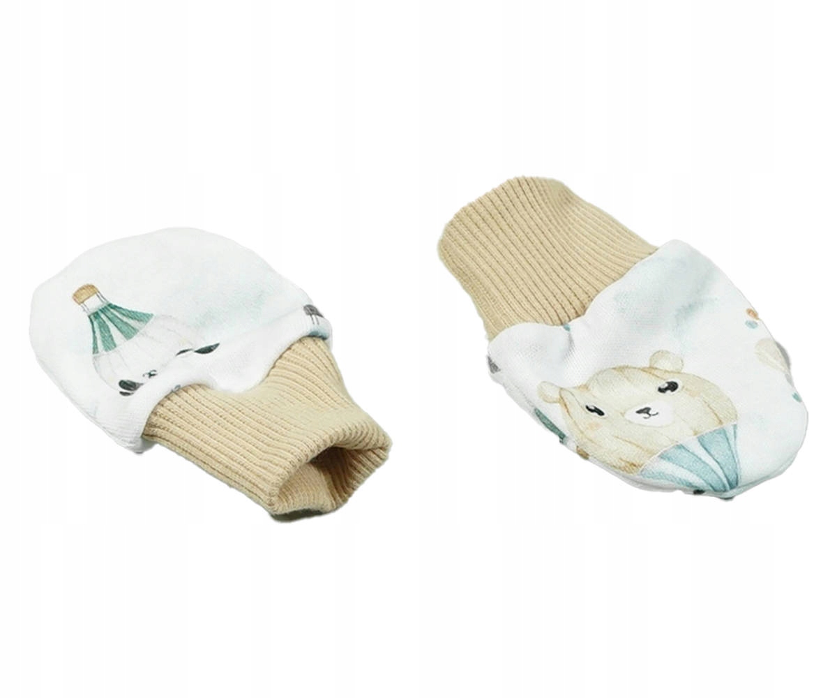 ŁAPKI NIEDRAPKI RĘKAWICZKI BAWEŁNIANA ORGANICZNA Marka Mrofi