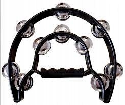 Czarne profesjonalne tamburyno podwójny AMBRA TB-01