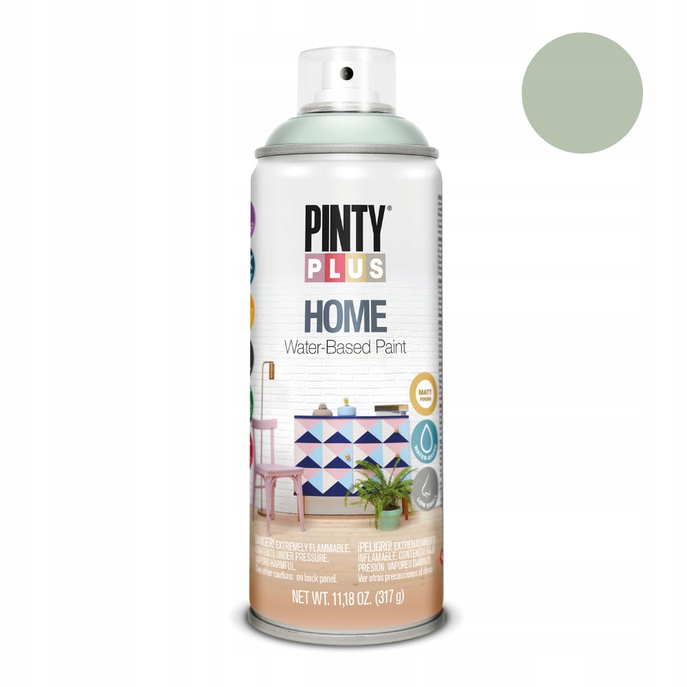 

Farba Lakier w sprayu PintyPlus Home zielony jasny