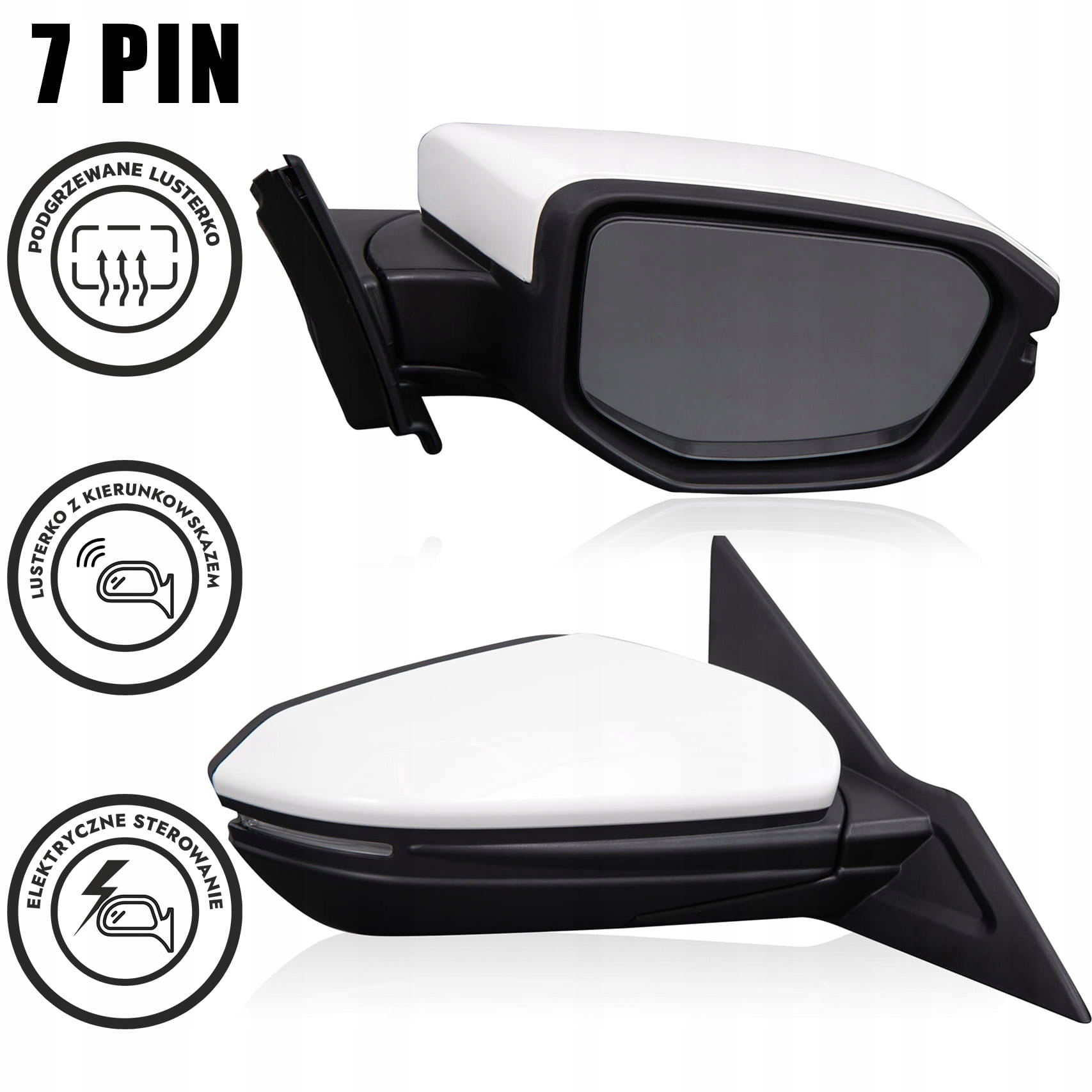 HONDA CIVIC X 2016-2019 LUSTERKO PRAWE 7 PIN