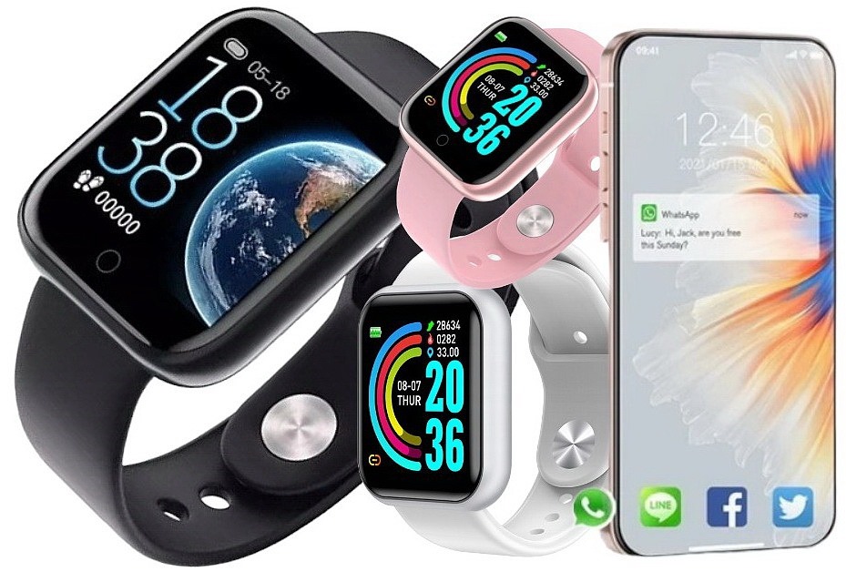 SMARTBAND zegarek SMARTWATCH Puls Krokomierz Kalorie