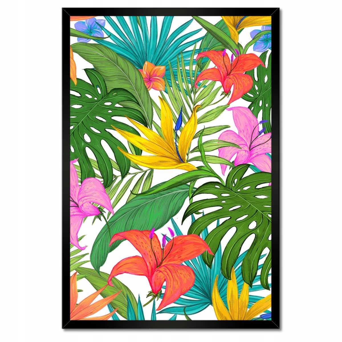 Plakáty v rámu 40x60 Tropické listy Leaves