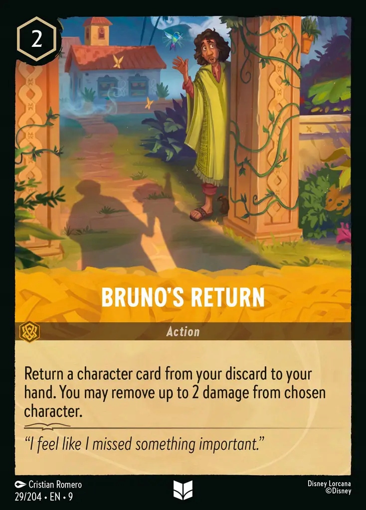 Disney Lorcana Bruno's Return 9FAB #029
