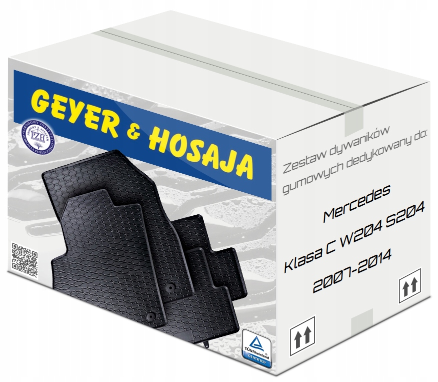 

Dywaniki gumowe Bezwonne do Mercedes W204 S204 07-
