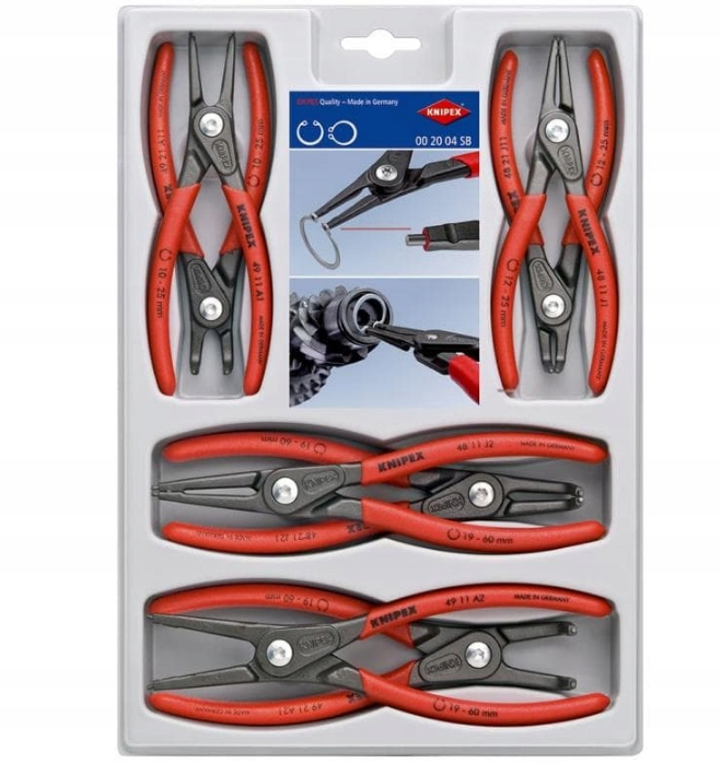 

Knipex Zestaw 8 Szczypiec Do Pierścieni Osadczych