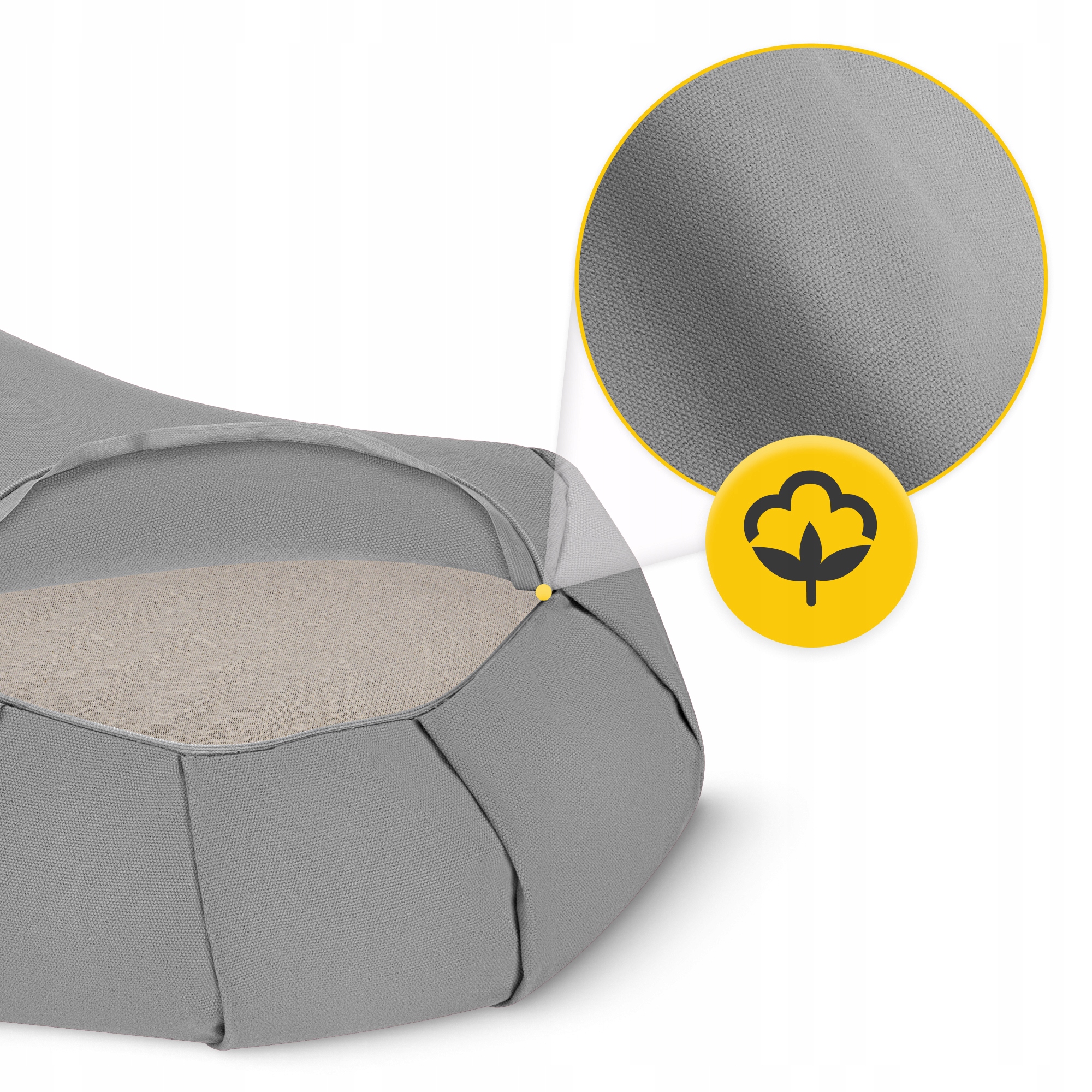 PODUSZKA DO MEDYTACJI JOGI Z GRYKĄ SIEDZISKO DO RELAKSU ZAFU PÓŁKSIĘŻYC EAN (GTIN) 5907739315502