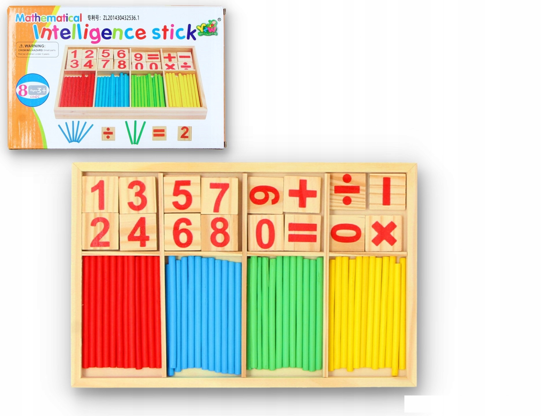 

Zestaw Patyczki Do Nauki Liczenia Drewniane Cyfry