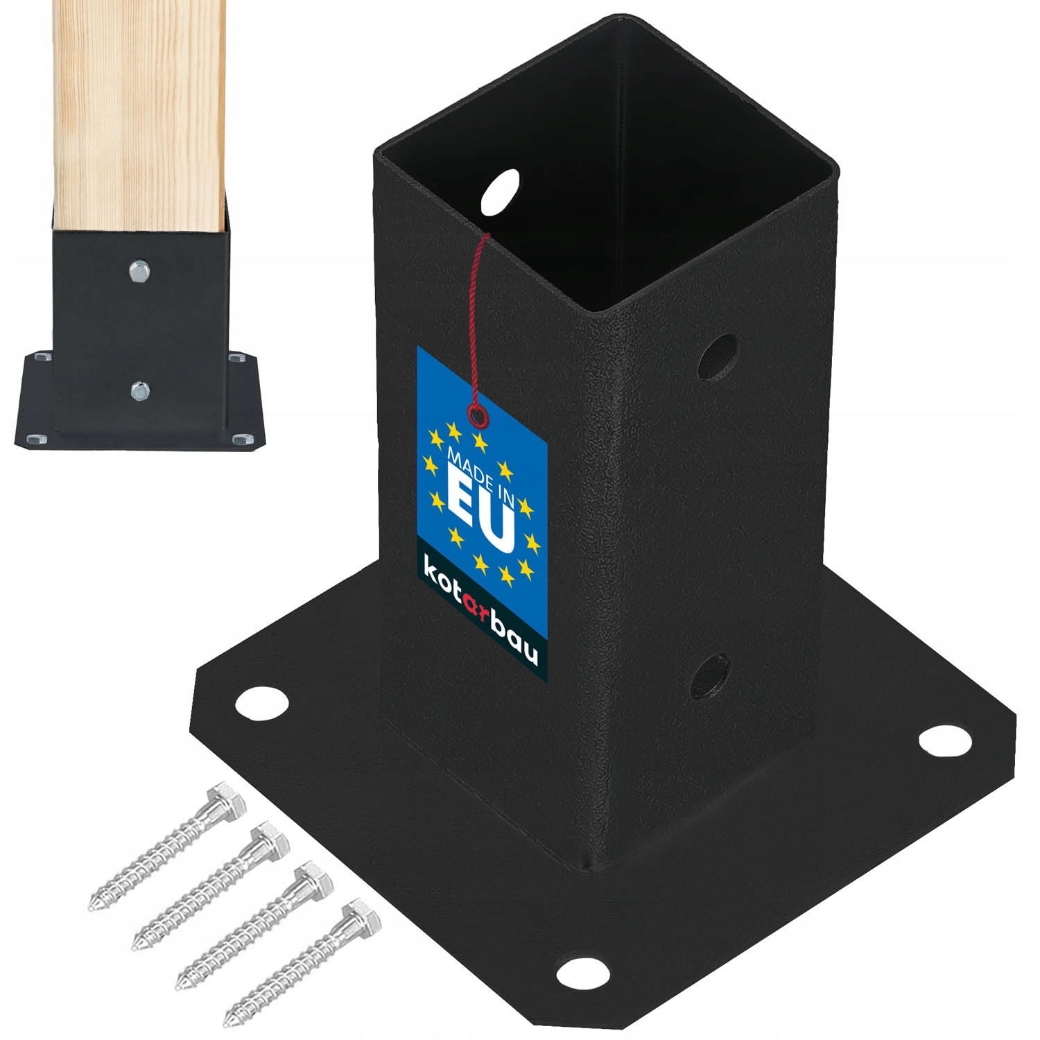 PODSTAWA SŁUPA PRZYKRĘCANA WSPORNIK KOTWA 60x60 MM