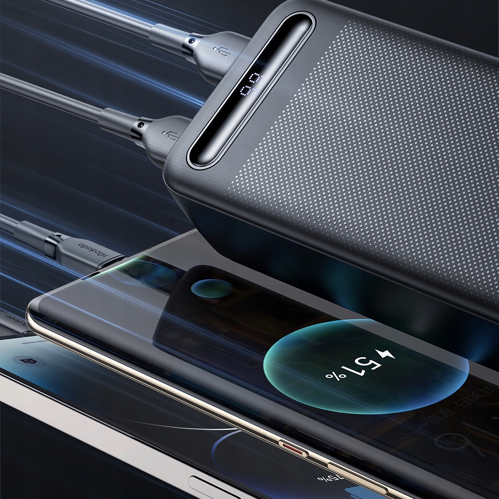 MCDODO POWERBANK 30000MAH Z WYŚWIETLACZEM 2X USB USB-C 2A 10W + KABEL USB-C Marka Mcdodo