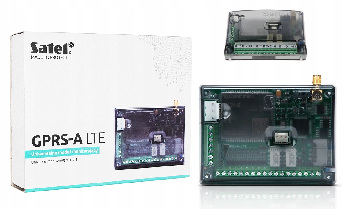 Uniwersalny moduł monitorujący Gprs-a Lte Satel Sms Clip Push