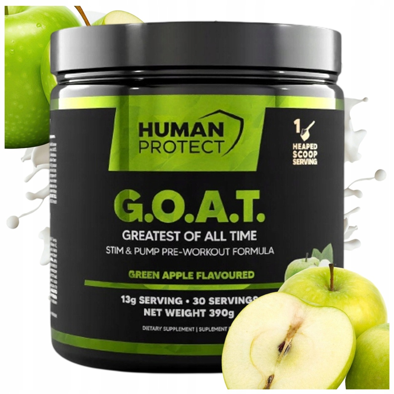 Human Protect G.o.a.t. 390G Předtréninkovka Zelené Jablko