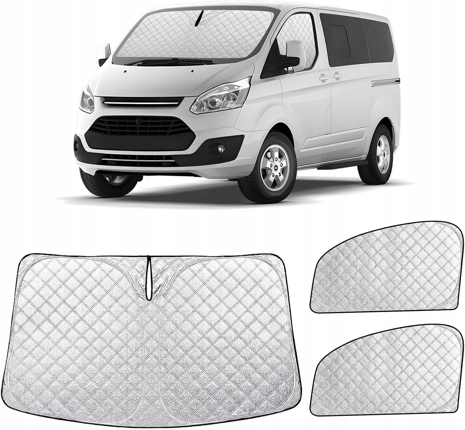 OSŁONA PRZECIWSŁONECZNA NA SZYBĘ MAGNETYCZNA FORD TRANSIT CUSTOM 3 ELEMENTY