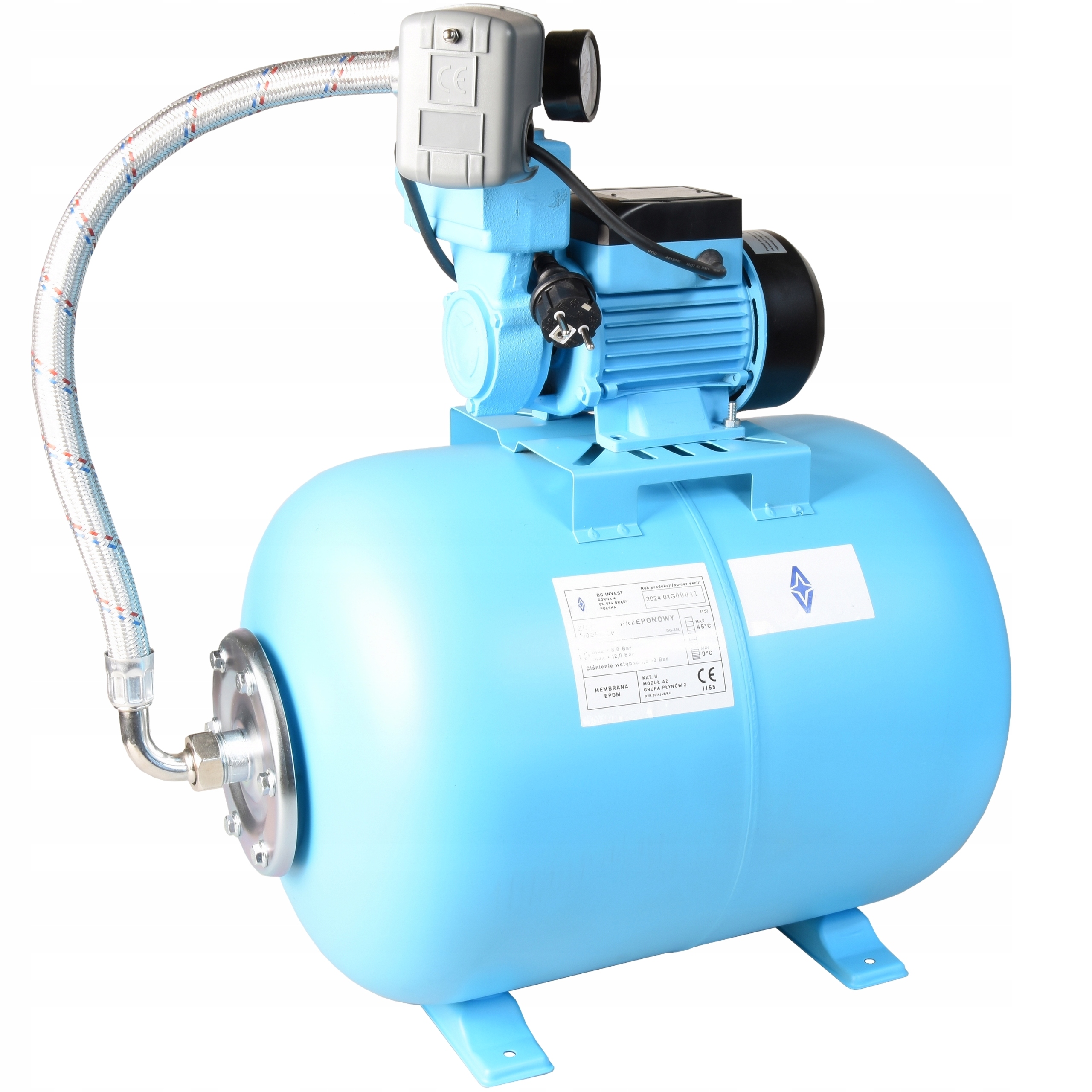 Hydroforová Súprava Na Vodu Aluvra Wzp 250 50L Hydroforová súprava 2100 l/h